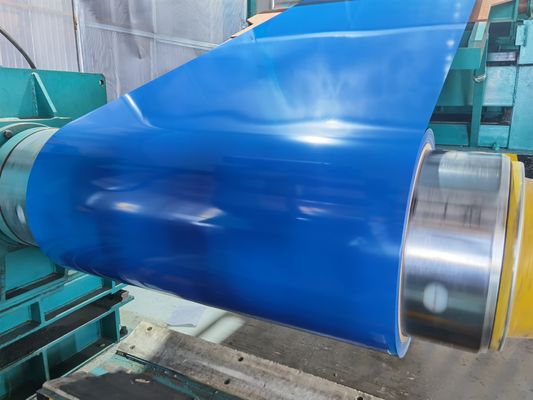 PPGL Pre Painted Galvalume Steel Sheet Coil ความยาว / สีที่กําหนดเอง