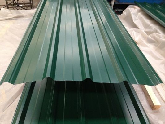 0.13-0.5mm Gi โครงหลังคา corrugated, 60-95HRB โครงหลังคา corrugated โครงโลหะเหล็กกระปุก