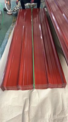 1000-6000 มิลลิเมตร ผนังหลังคาสีทับทิม / โป้โลหะทับทิม