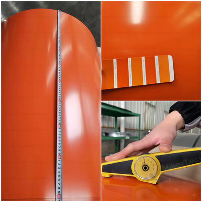 ความกว้าง 600-1250mm PPGI Steel Coil ผู้ผลิต RAL สีสําหรับการก่อสร้าง