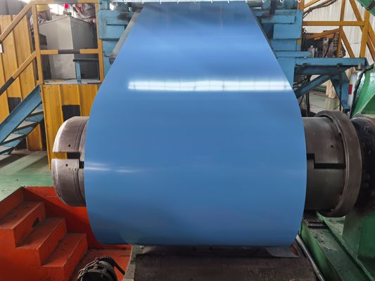 สี Prepainted โคลนเหล็กกระปุก 600mm-1250mm ความกว้างสําหรับการก่อสร้าง