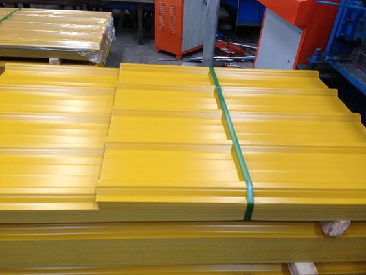 PPGI หลังคาแผ่นปกติ Spangle แผ่นเหล็ก corrugated 1000mm-6000mm