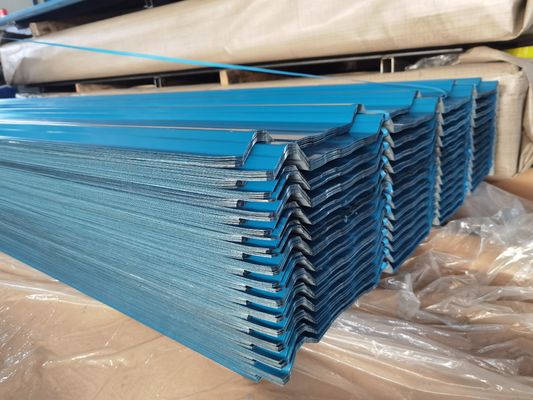 60-95HRB ความแข็งของพื้นผิว สีแผ่นเหล็กสําหรับประโยชน์แผ่น corrugated