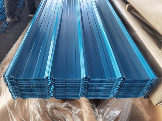 ความแข็งแกร่งสูง 60-95HRB โลหะ corrugated ผิว 20-275g / M2 ผิวปูน